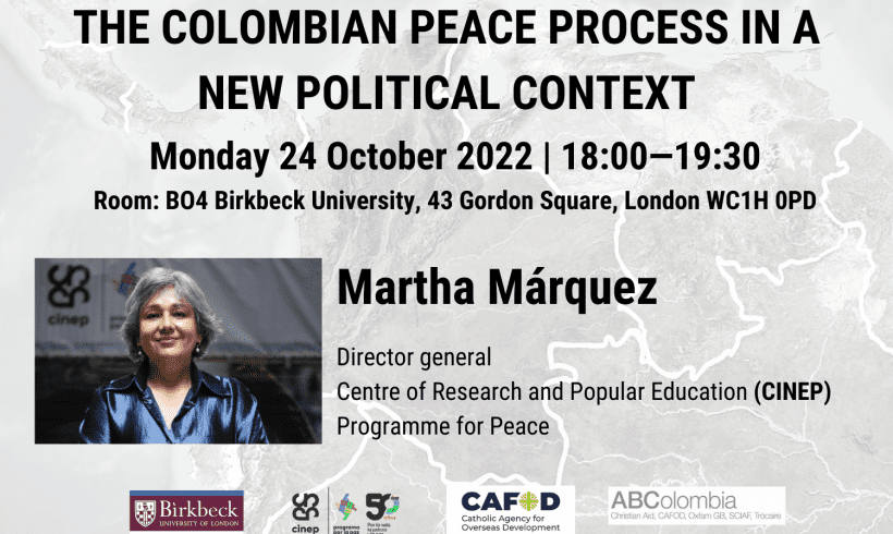 Event: The Colombian Peace Process in a new political context